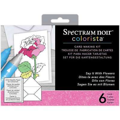 Spectrum Noir Colorista Marker Card Making Kit W/ Glitter Say It  709650804302
