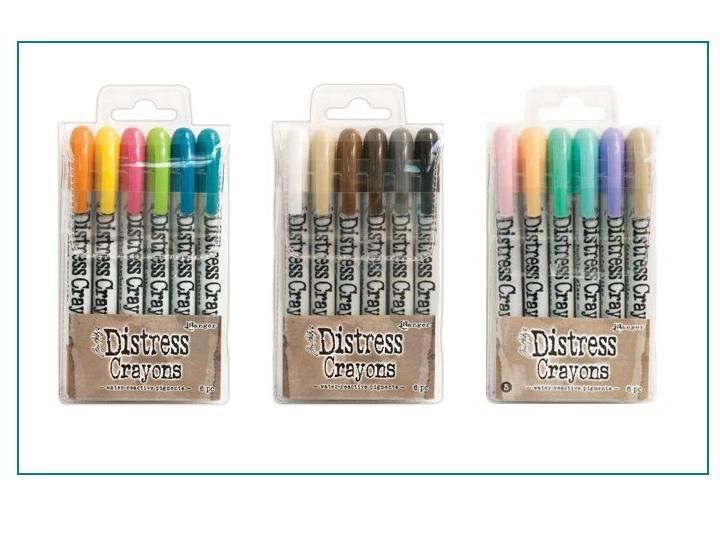 RANGER TIM HOLTZ DISTRESS 18 CRAYON LOT SIZZIX BRAND NEW!