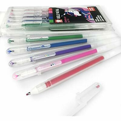 Sakura Gelly Roll Stardust Glitter Pens - Wallet Of 5 Assorted Colours Unicorn