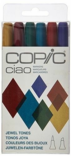 Copic Ciao Marker 6 Color Set - JEWEL TONES
