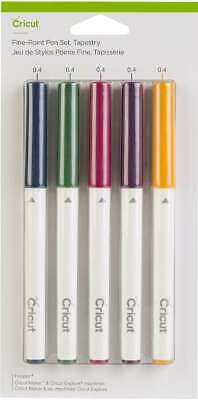 Cricut Extra Fine Point Pen Set 5/Pkg Tapestry 093573595745