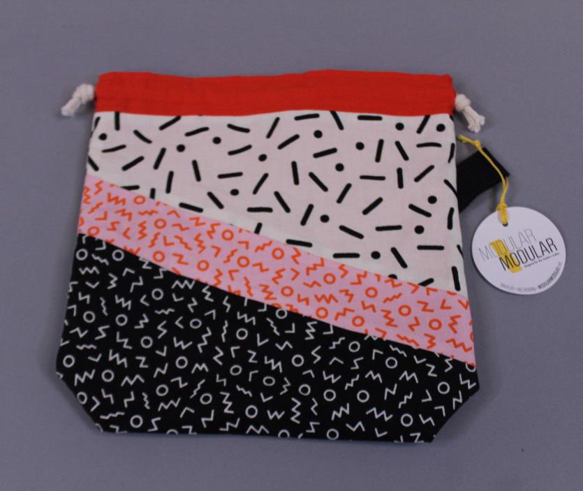 Modular Modular Notions Craft Bag w/Drawstring Closure AB4 Multicolor 8x8x1