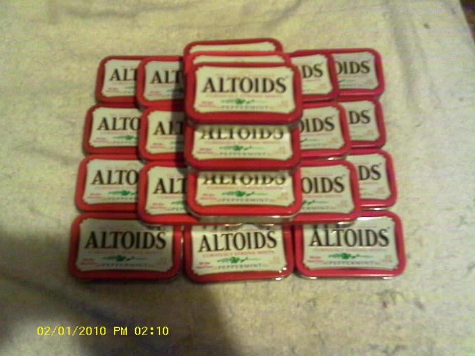 Altoids Tins Set of 25 Tins  NO MINTS / FREE SHIPPING