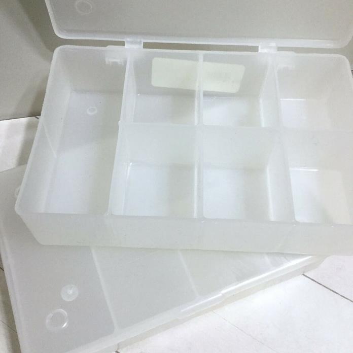 Darice Deep Floss Caddy 4.5x7x1.5 Lot 2 Storage Organizers Containers 7 Section
