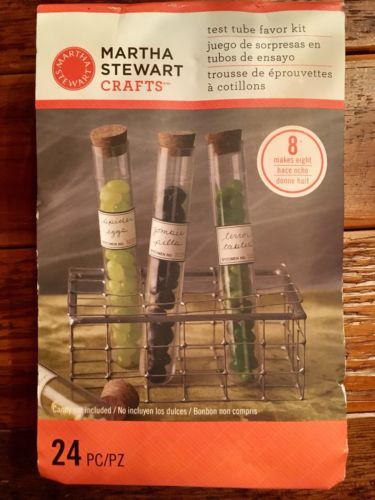 Martha Stewart Crafts ~ 8 Plastic Test Tube Party Favors Halloween Party gifts