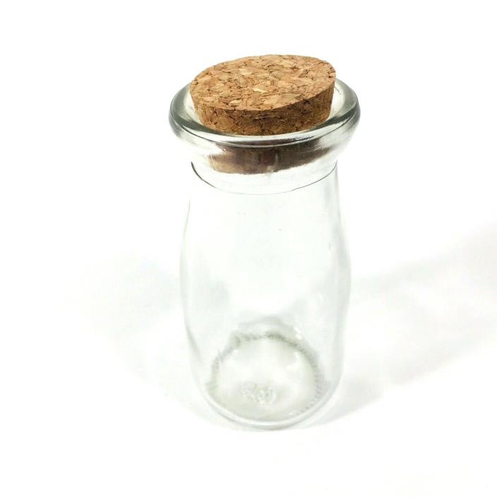 CHOOSE A QTY 1,3,5, 100ML 3.3Oz Mini Glass Bottle Storage Jars with Cork Stopper