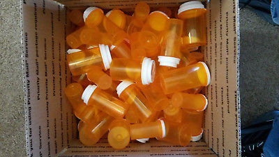 Lot of 100 Bottles Prescription Medicine Plastic Crafts Fishing Bead Mixed sizes