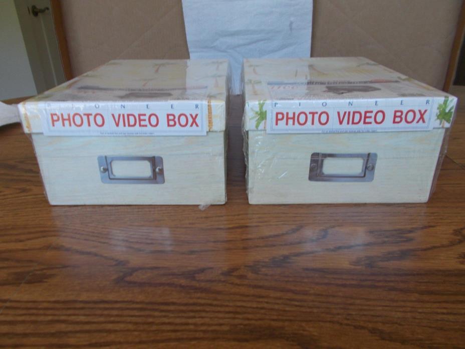 Pioneer Photo Storage Box Crafts & Many Other Uses-- AcidFree  Palm Trees  Lot 2