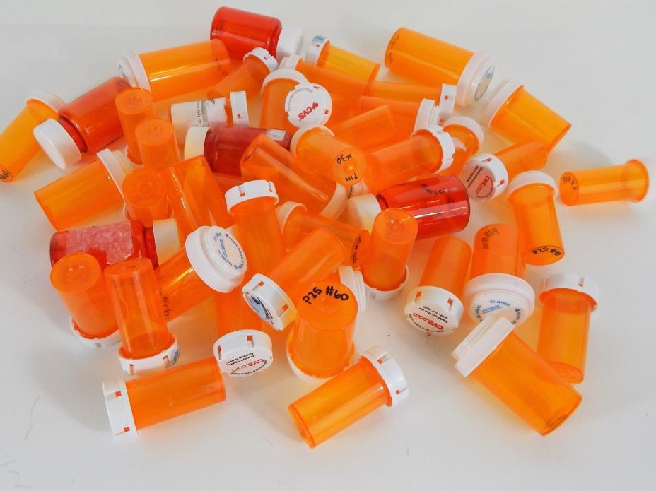 50 ct. Various Empty Pill Bottle Sizes