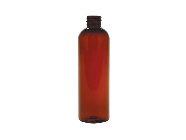 4 oz Amber Plastic Bottles PET with Disc Top Cap 24 Count