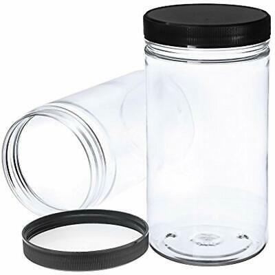 Pack Food Storage & Organization Sets Of 6-32 Oz Large Clear Empty Plastic Jars