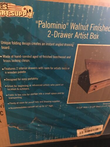 “Palominio” Walnut Finished 2-Drawer Artist Box
