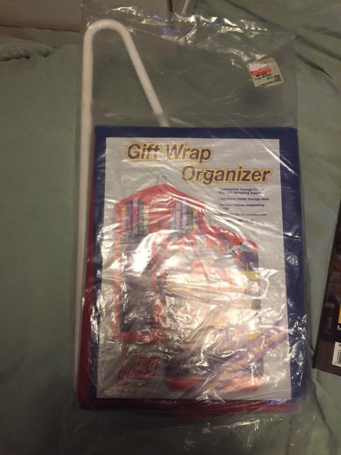 WRAP PACK Hanging Gift Wrap Organizer Craft Storage Paper Ribbons Bags.