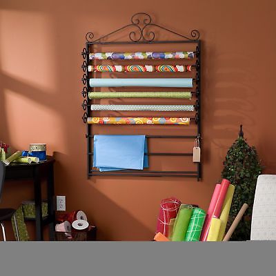 Harper Blvd Leal Black Wrapping Paper And Craft Storage Rack
