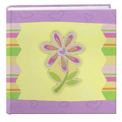 Pioneer Photo Albums 200-Pocket 3-D Striped Flower Applique Cover Photo Album...