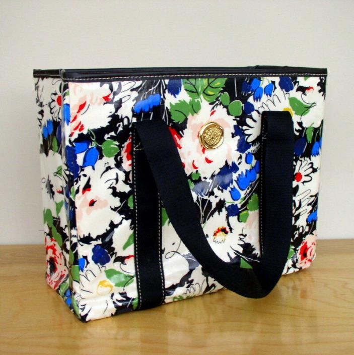 Anna Griffin Scrapbooking Tote Bag Darcey Painterly Floral Laminated Canvas