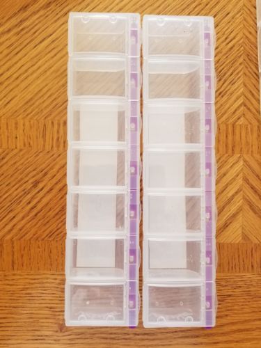 Clear Round and long  Accessory Organizer,No 1041-84 plastic.