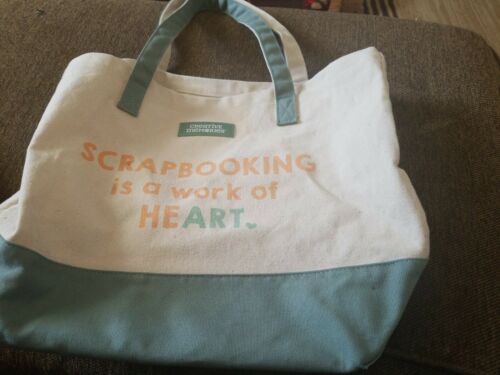 Creative Memories Canvas tote bag scrap booking is a work of heart