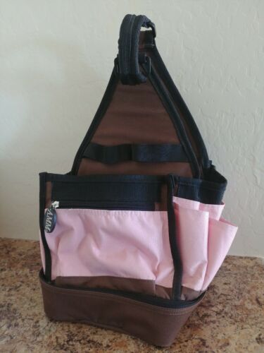Tote-Ally Cool Tote On the Go Scrapbook Canvas Craft Tool Storage AMM Pink Bag
