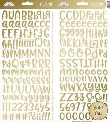 Abigail Font Foiled Cardstock Alpha Stickers 6
