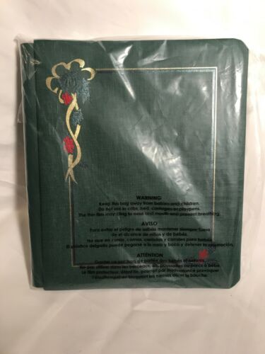 Creative Memories 8x10 Green Christmas Holly Album with White Pages - NEW