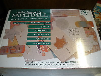 NEW Arnold Grummer's Papermill Complete Papermaking Recycled Paper Kit