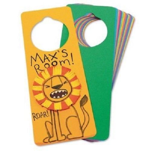 Hygloss 77748 Rainbow Bright Door Hangers, Assorted colors (Value Pack of 48)