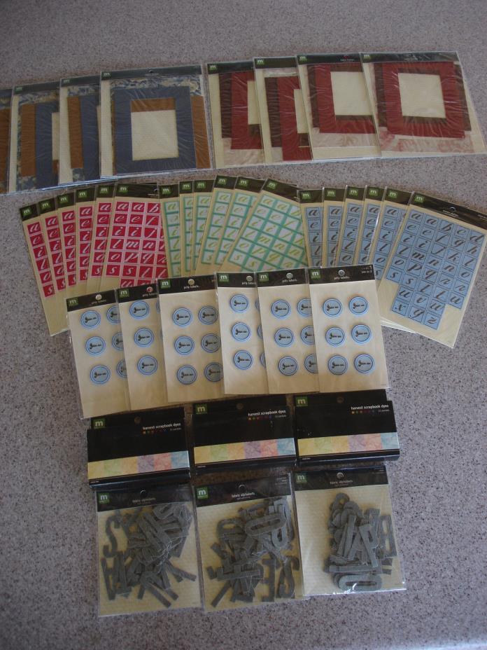 Large Lot of Making Memories Scrapbooking items Alphabet Alphas Jelly Labels ++