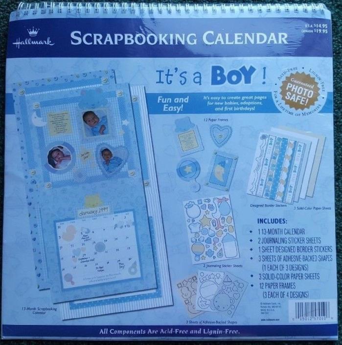 Baby Boy Scrapbooking 13-Month Calendar 12
