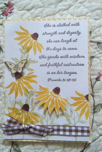 Stampin Up flowers curry proverbs thirty one 31 scripture card kit mother's day