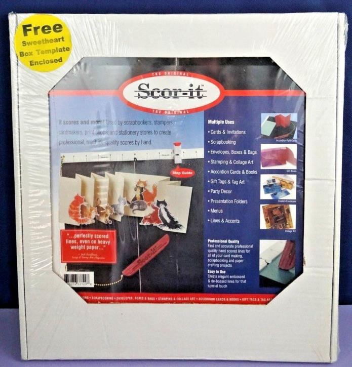 Scor-it Large Paper Scoring Board 12 3/8 x 13 3/8 pro quality w box template NEW
