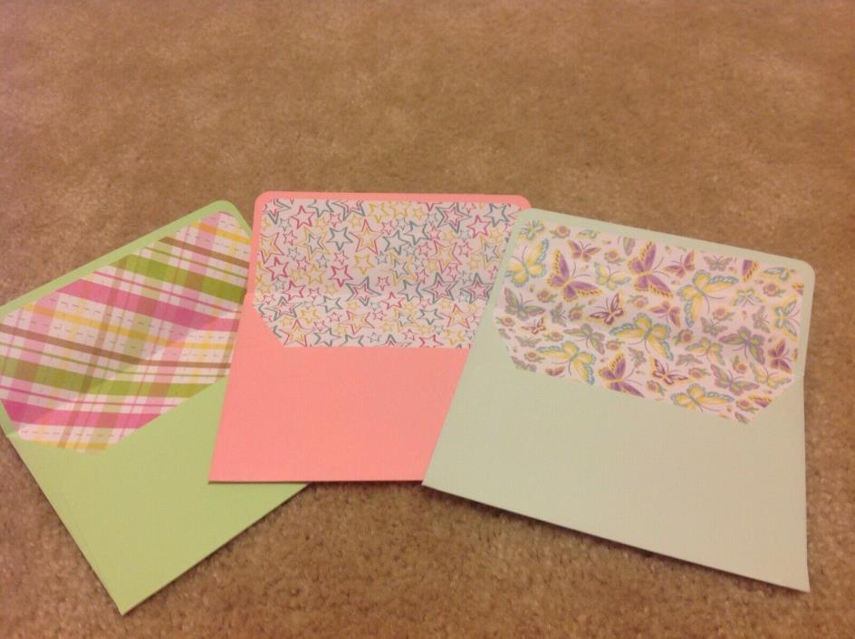 Lot of 3 Handmade A2 Envelopes