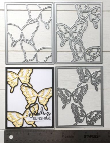 butterfly cover Metal Cutting die stackable card making SHIPS FROM CANADA
