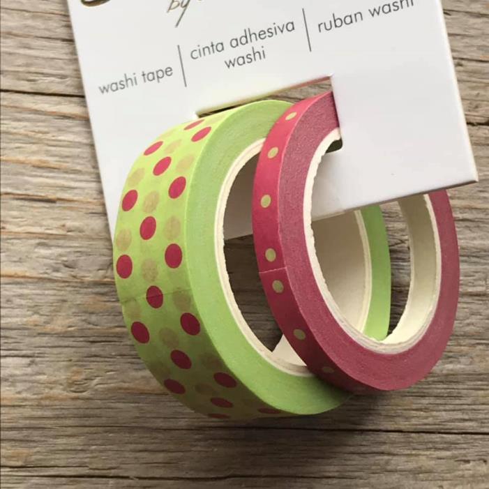 Paper House Red and Green Dots By Carol Shiber Washi Tape Christmas Holiday