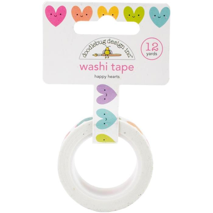 Doodlebug Design Happy Hearts Washi Tape 12yd 15mm