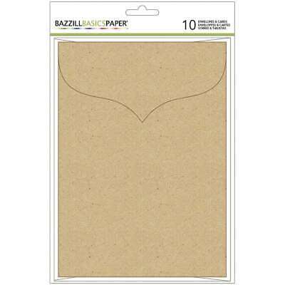 Bazzill Scallop Cards W/Envelopes 5