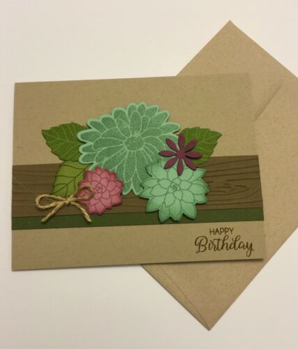 Handmade Woodland Floral Birthday Card ~ made w/ Stampin Up & other prod