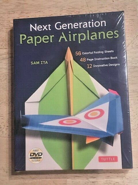 Paper Airplanes Kit - Next Generation Tuttle Publishing w/ DVD
