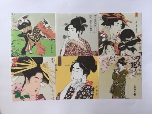 New Origami Chiyogami Japanese Samurai Print Paper 24 Oriental 5.9 By 5.9 Inches