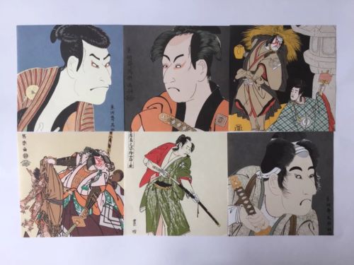 New Origami Chiyogami Japanese Samurai Print Paper 24 Pieces 5.9 By 5.9 Inches