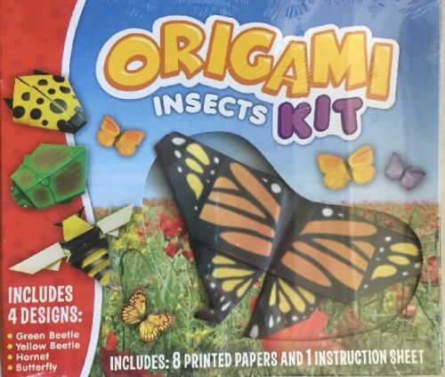 Childrens Origami Insects Kit Butterly Beetles & Hornet 4 Designs Instructions