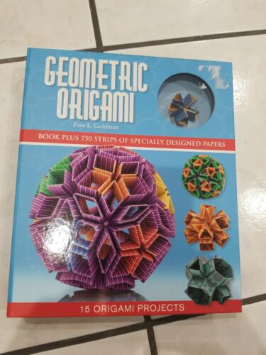 GEOMETRIC ORIGAMI Faye E. Goldman 15 Projects Kit Book Papers  NEW Never used