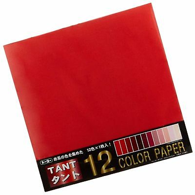 Toyo - Tant12 Origami Color Paper 13 8inch Square 12 Sheets Red