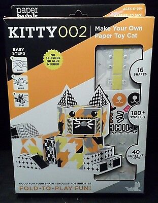Origami Kit Paper Craft Punk Adults Children Kids Toy Cat Kitty002