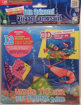 Origami UNDER THE SEA Dolphin Turtle 3D Playmat Paper Instructions Arts Crafts