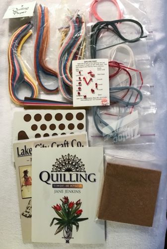 Mixed Lot Quilling Techniques Ideas Book Jane Jenkins Paper Boards Many Colors!