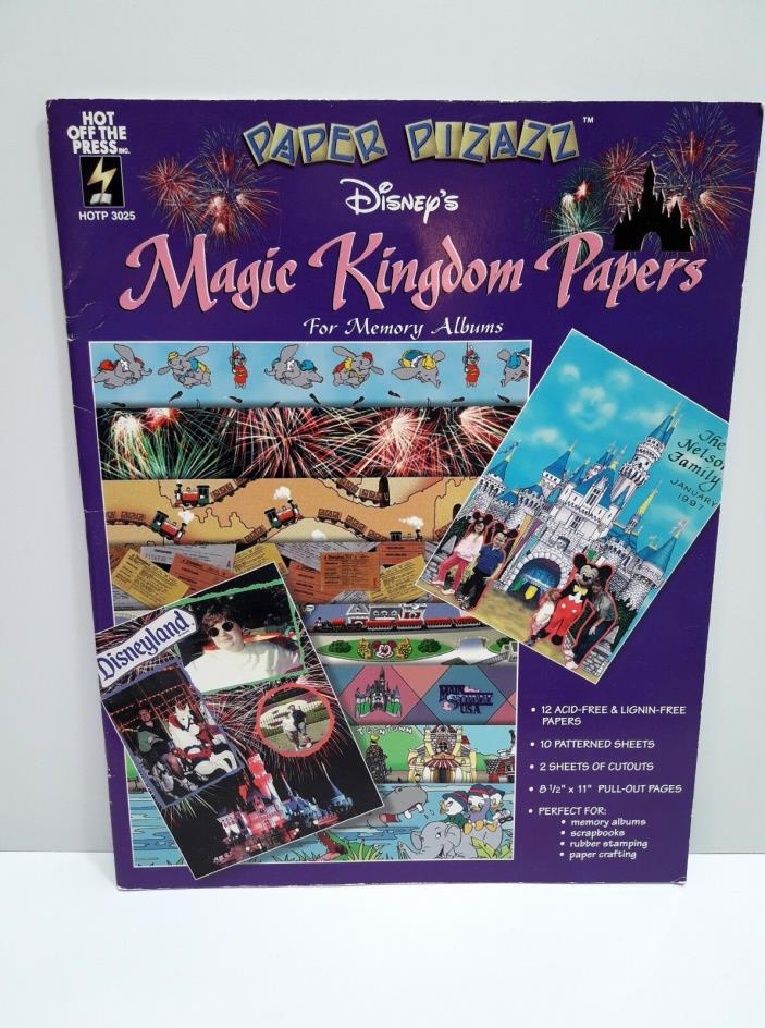 Disney's Magic Kingdom Papers Pizazz Complete Memory Album Scrapbook HOTP 3025