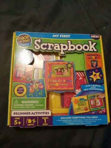 Made by Me Junior My First Scrapbook Kit Beginner Ages 5+ Kids Arts Crafts NEW!