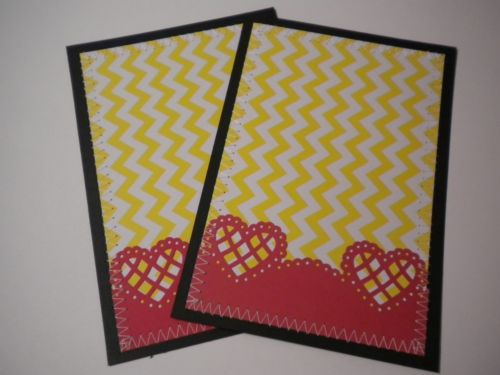 Disney Cricut Scrapbooking Photo Mats Set of 2 SEWN Embossed Hearts Minnie