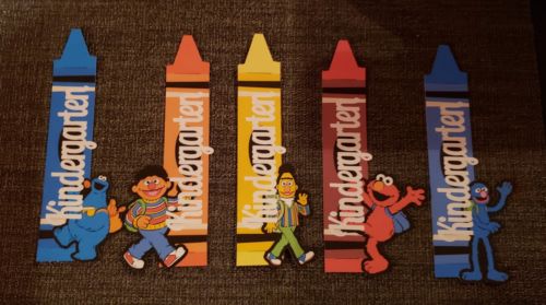 Sesame Street school printed scrapbook titles